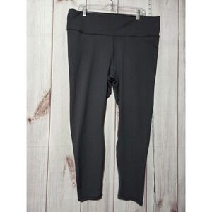 Ladies‎ 3x Fabletics Gray Activewear Cropped Leggings Workout Athleisure Stretch